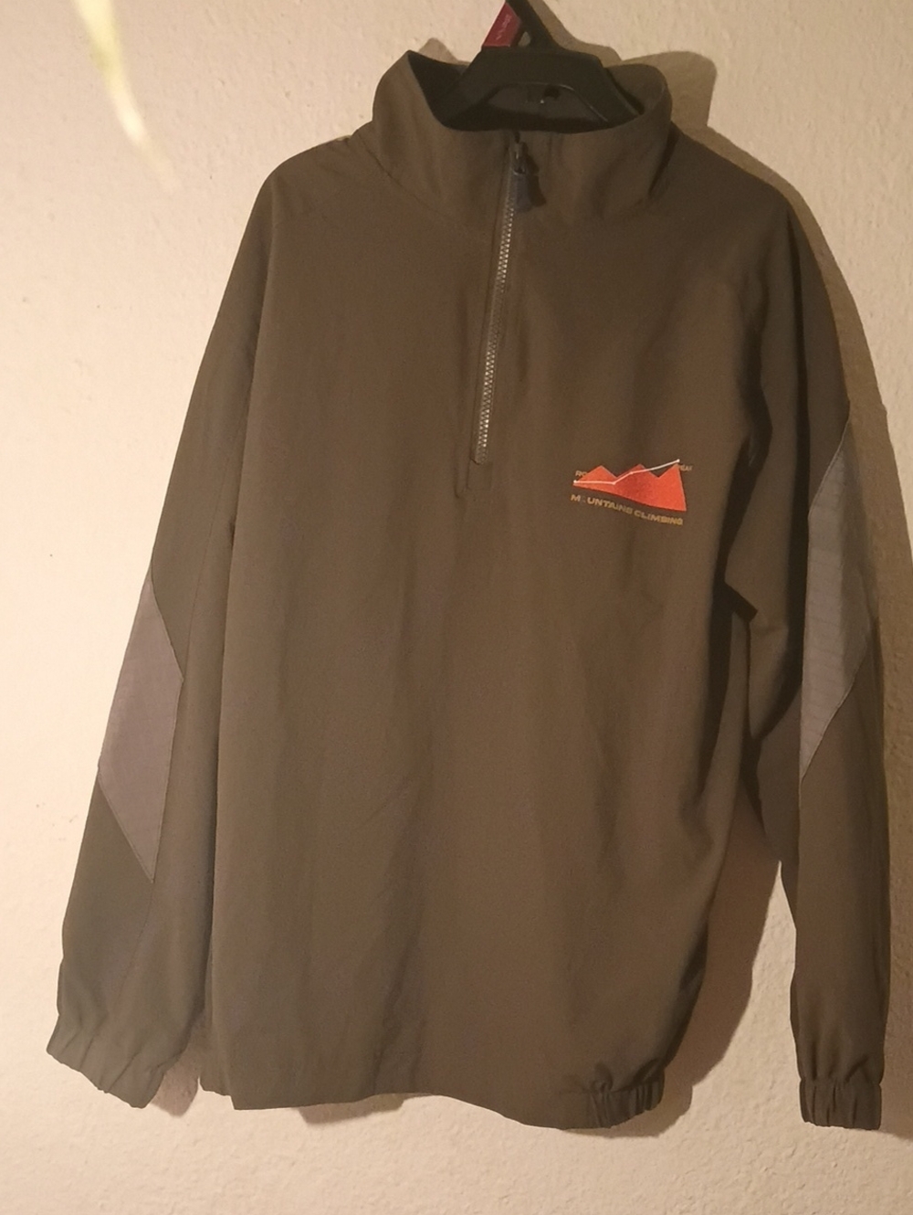 Zara Kids Olive Green Windbreaker with Gray Accents